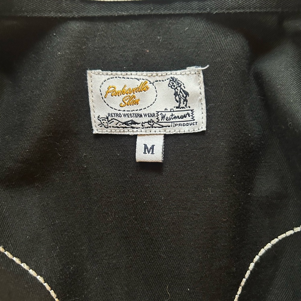 Rockabilly/punkabilly Panhandle Slim Western Shirt with Arrow Embroidery - Picture 5 of 5